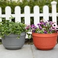 thumbnail image 3 of Greyghost Jardinières Suspendues pour Mur et Rambarde, Grands Pots en Plastique, Supports de Plantes Demi-Ronds pour Intérieur et Extérieur pour Clôture, Balcon Ou Rambardes, Exposer des Jardins d'Herbes, des Fleurs Ou des Plantes, 2 Pcs, 3 of 6