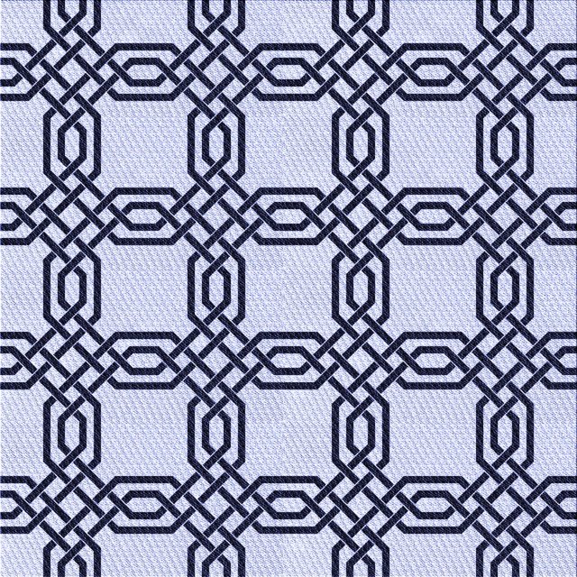 Ahgly Company Machine Washable Indoor Square Transitional Heavenly Blue Area Rugs, 8' Square