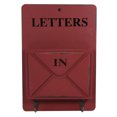thumbnail image 2 of Wall Letter Rack, Wooden Letter Holder Retro With Hook Hanger For Decoration For Storing Letters Postcards, Newspapers For Shop Cafe, Bar For Home, 2 of 3