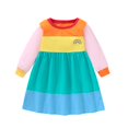 thumbnail image 2 of Robe d'Automne Hiver pour Bébé Fille Robe en Velours Côtelé Manches Longues pour 1-8 Ans, 2 of 5