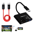 thumbnail image 4 of Émetteur et Récepteur Sans Fil Compatible, Diffusion en Continu Vidéo/audio vers Tv/projecteur/moniteur pour Téléphone Intelligent Blanc, 4 of 10