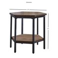 thumbnail image 4 of Steve Silver Ultimo Table d'Appoint Hexagonale en Bois Chocolat, 4 of 5