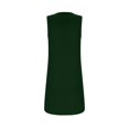 thumbnail image 3 of Birdeem Womens Summer Fashion Solid Square-Neck Sleeveless Pullover Dress, 3 of 5