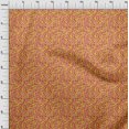 thumbnail image 4 of oneOone Polyester Spandex Tissu Jaune Abstractions Matière de Robe Tissu Imprimé Tissu au Mètre 56 Pouces de Large, 4 of 5