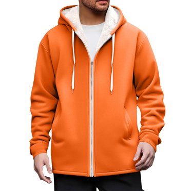 cfhntfmh Chandail à Capuchon en Sherpa pour Homme, Veste d'Hiver Chaude Doublée en Molleton, Chandails à Capuchon à Fermeture Éclair Zip, Chandail à Fermeture Éclair, Manteau à Capuchon Mode d'Automne