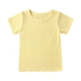 thumbnail image 4 of LSLJS Newborn Baby Boy Girls Clothes Cute Solid Color Short Sleeve Tops and Shorts Set Summer Outfits, 4 of 9