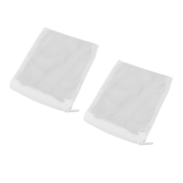 Aquarium Filter Media Bags, Fish Mesh Bags Fine Mesh Nylon Zipper Closure for Peat Fiber