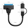 thumbnail image 4 of axGear Type C & USB 3.0 Male to SATA 22 Pin 2.5 Inch Hard disk driver SSD Adapter Cable, 4 of 7