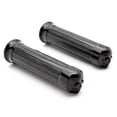 thumbnail image 1 of Krator Motorcycle Hand Grips 1 Inch Handlebar Black Compatible with Harley Davidson Sport Tour Glide FXRT, 1 of 4
