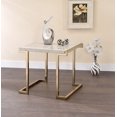 thumbnail image 1 of Table de bout Boice II d'ACME, similimarbre et champagne, 1 of 2