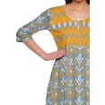 thumbnail image 3 of Moomaya Kurtis Imprimés Ligne A pour Femmes Kurta à Manches 3/4 Tunique d'Été, 3 of 5