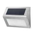 thumbnail image 2 of LSLJS Outdoor Wall Lights Stair Step Lights Stainless Steel Solar Lights Garden Wall Lights Warm White Lights Automatic Open and Close Decorative Lights 2pcs, Solar Wall Light, 2 of 9