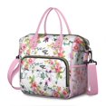 thumbnail image 1 of Bright Colorful Floral Lunch Bag - Large Leakproof Insulated Tote, Multi-Pocket, 1 of 4
