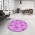 thumbnail image 4 of Ahgly Company Tapis Rectangulaire Lavable en Machine Intérieur Transitionnel Violet Violet, 4 Pieds x 6 Pieds, 4 of 7