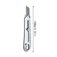 thumbnail image 3 of Heavy Duty Multi-Purpose Utility Knife Stainless Steel Cutter For Carpet Box Opening And Crafts 0.38 Pounds, 3 of 9