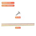 thumbnail image 3 of Unique Bargains DIN Rail Slotted Iron Mounting Guide 20 Inch x 1.4 Inch x 0.3 Inch Iridescent 8 Pcs, 3 of 4