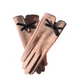 thumbnail image 4 of Ladies' De Rong Warm Gloves with Bows Suitable for Cycling To Work with Extra Fleece Thickened and Windproof for Cycling, 4 of 4