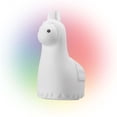 thumbnail image 1 of LED Integrated White Llama Multicolor Silicone Kids Night Light, 1 of 9