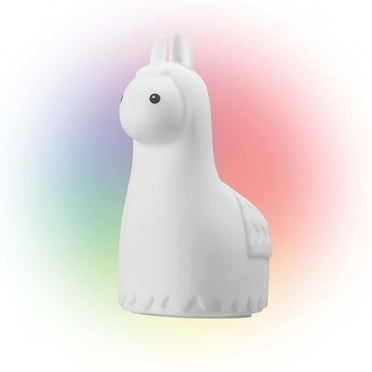 LED Integrated White Llama Multicolor Silicone Kids Night Light