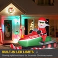 thumbnail image 4 of HOMCOM Christmas Inflatable Santa on Snowmobile Light Indoor Outdoor Decor, 4 of 10
