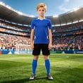 thumbnail image 2 of FhsagQ Football for Competition and Training Team Football for Children Sports (Blue Size 7-8 Years), 2 of 9