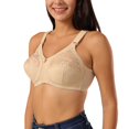 thumbnail image 1 of PENGXIANG Women‘s Plus Size Full Coverage Underwire Adjustable Strap Unlined Minimizer Lace Bra, 1 of 4