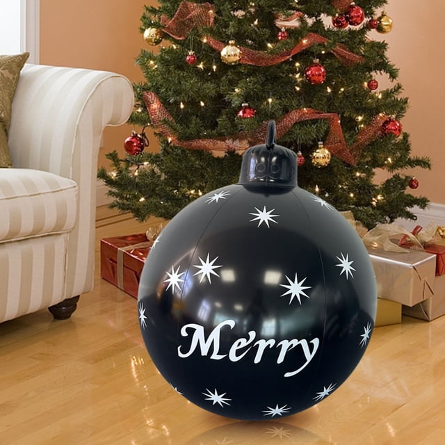 ZENGHUIJ 2025 Christmas Decoration Ball 60cm Outdoor Christmas Inflatable Decorated Ball Pvc Inflatable Christmas Ball Christmas Tree Decorations