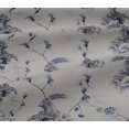 thumbnail image 4 of oneOone Cotton Jersey Dusty Gray Fabric Floral & Peacock Craft Projects Decor Fabric Printed By The Yard 58 Inch Wide, 4 of 4