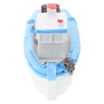 thumbnail image 1 of WRITWAA 1Pcs Resin Mini Fishing Boat Decor Mediterranean Style Multi Color 3.93X1.77X1.38In Nautical Table Decor, 1 of 8