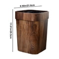 thumbnail image 3 of Yhmxh Imitation Wood Grain Garbage Bin Household Plastic Bin Kitchen Living Room Bathroom Kitchen Utensils Set Kitchen Organization Kitchen Essentials Home and Kitchen Kitchen Tools, 3 of 6