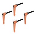 thumbnail image 1 of Unique Bargains 4 Pack M8 x 40mm Male Threaded Stud Adjustable Clamping Lever Handle Bolt Knob Orange, 1 of 6