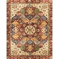 thumbnail image 1 of Ahgly Company Tapis Rectangulaire Abstrait Rouge Brique, 2 Pieds x 3 Pieds, 1 of 6
