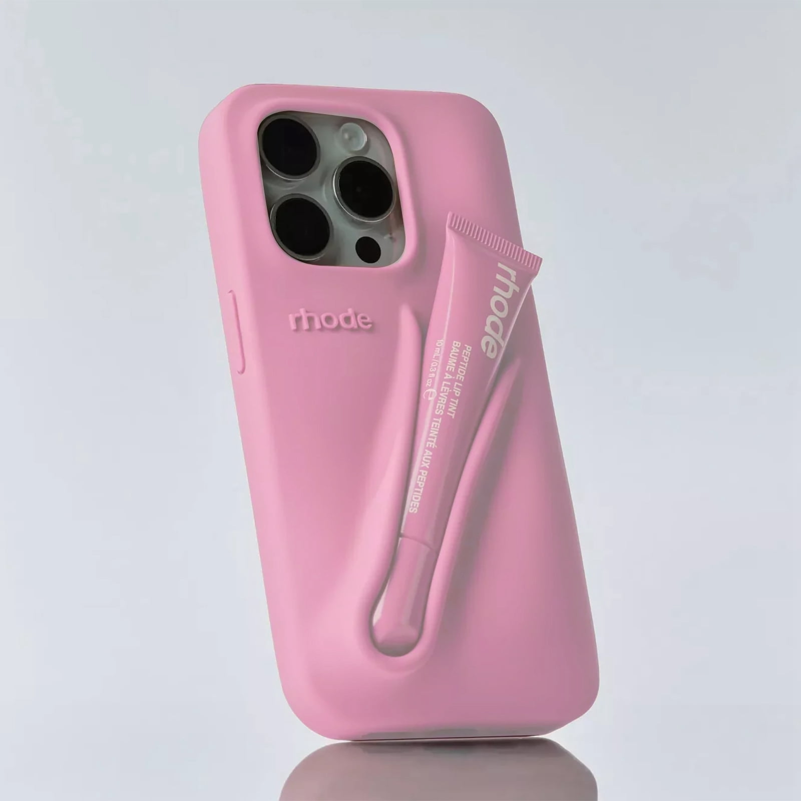 Refurbished Rhode Lip Gloss Phone Case with Built-in Lip Gloss Holder