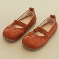 thumbnail image 1 of LSLJS Girls' Leather Soft Sole Single Shallow Mouth Princess Shoes, Girl's Sandals, 1 of 9