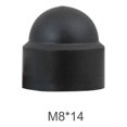 thumbnail image 3 of ZheElen 10 Pieces Bolts Nut Protection Caps Wheel Dust-proof Sleeve Exposed Hexagon Anti-Rust Auto Bolts Hardware Cover Black/8x14cm 1Set, 3 of 6