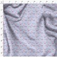 thumbnail image 4 of Soimoi Blue Modal Satin Fabric Birthday Theme Party Decor Fabric Printed Yard 42 Inch Wide, 4 of 5