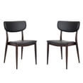 thumbnail image 1 of Sammy PU Faux Leather Dining Chair in Grey with Metal Black Frame, Side Dining Chair, Armless Chair Set 2, 1 of 4