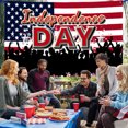 thumbnail image 1 of Meitianfacai Independence Day Decorations Congratulations Independence Day Banner Holiday Party Decorations Hanging Flags Patriotic Decorations Photo Backdrops, 1 of 7