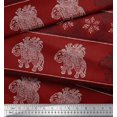 thumbnail image 2 of Soimoi Rayon Fabric Floral & Elephant Block Print Fabric by Yard 56 Inch Wide, 2 of 3