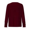 thumbnail image 4 of Hauts Grande Taille pour Femmes Automne Hiver Col Rond Tempérament Décontracté Manches Raglan T-shirt Décontracté Ample Haut Hauts pour Femmes Décontracté Été en Liquidation, 4 of 5
