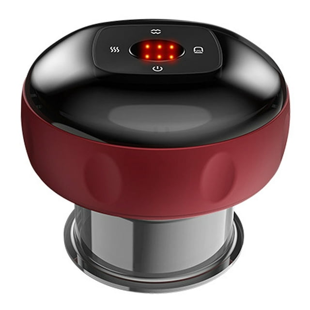 YOPTOP Appareil de Ventouses sous Vide, Masseur Corporel Électrique à 6 Vitesses pour Ventouses sous Vide (Rouge), Rouge