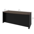 thumbnail image 4 of Bestar Connexion 72W Desk Shell in antigua & black, 4 of 5
