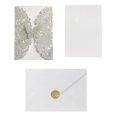 thumbnail image 1 of 20 Set Butterfly Invitation Cards Lace Wedding Invitations with Envelopes(Silver Glitter), 1 of 6