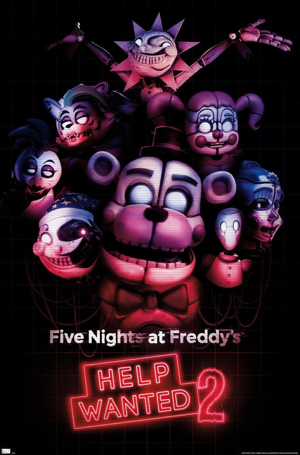 Five Nights at Freddy's: Help Wanted 2 - Key Art Wall Poster, 22.375" x 34"