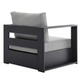 thumbnail image 3 of Modway Tahoe Outdoor Patio Powder-Coated Aluminum 4-Piece Set in Gray Gray, 3 of 10