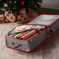 thumbnail image 2 of PE Underbed Gift Wrap Orger, Interior Pockets, fits 18-24 Standard Rolls, Underbed Storage, Wrapping Paper Storage Box and Holiday Accessories, 40” Long - Tear Proof Fabric, 2 of 8