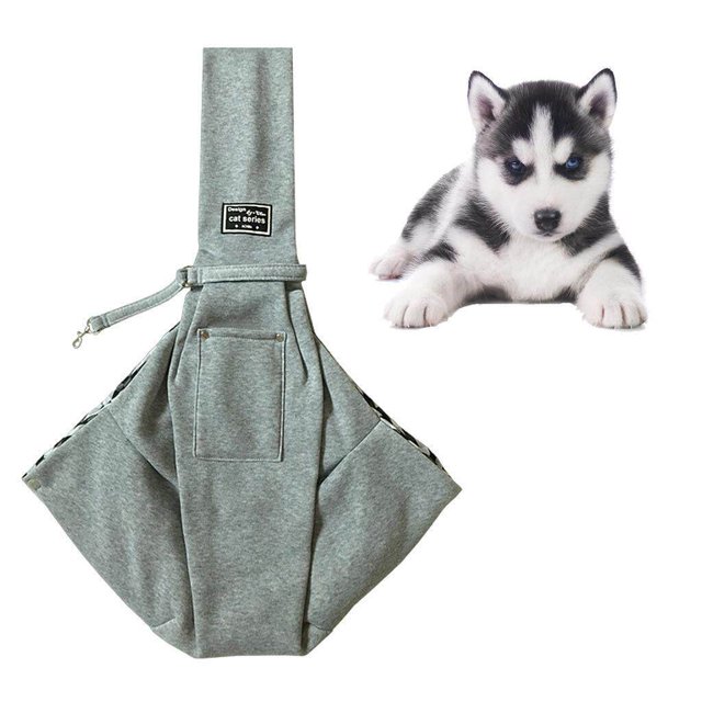 pitrice Sac de Transport pour Chat Chien Sac de Voyage Gris