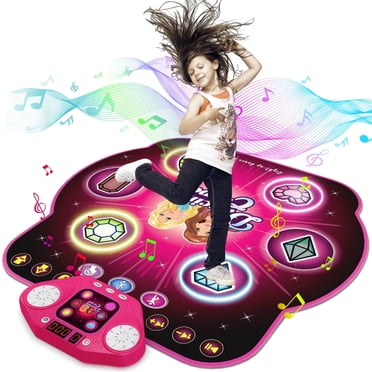 GRM Tapis de Danse Électronique Sans Fil Lumineux, Tapis Bluetooth à 6 Boutons