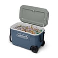 thumbnail image 4 of Coleman Classic Series 62-Quart Wheeled Camping Cooler, Lakeside Blue, 4 of 7
