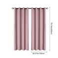 thumbnail image 3 of Chmadoxn Home Decor, Polyester Pongee Laminated Light-blocking Curtains Perforated Style Bedroom Concise Sun Protection Curtains Heat-Insulating And Soundproof Curtains Polyester Blackout Curtains, 3 of 6